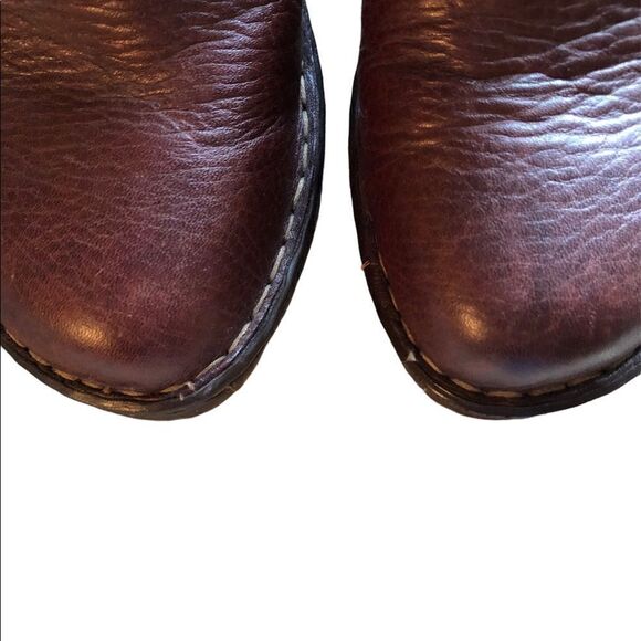 Born Brown Leather Clogs 8 - Picture 7 of 14